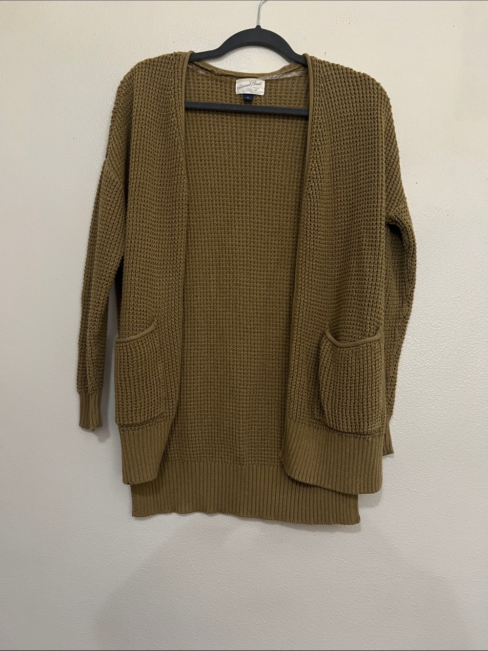 Universal Thread Open-Front Knit Cardigan - Olive